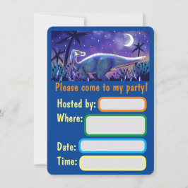 Dinosaur Flat Kort för Handavtryck