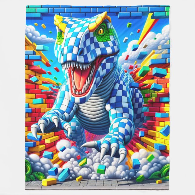 Dinosaur Fleecefilt (Framsidan)