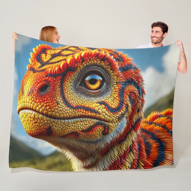 Dinosaur Fleecefilt (På plats)