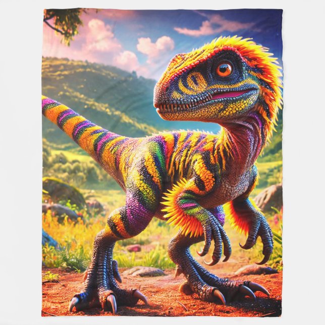 Dinosaur Fleecefilt (Framsidan)