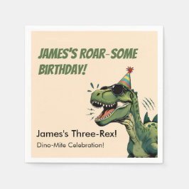 Dinosaur födelsedag pappersservett barnkalas