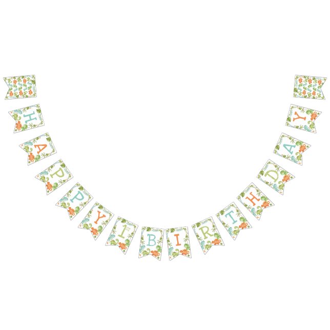 Dinosaur-födelsedagen Vimplar (Alla)