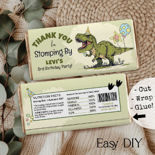Dinosaur Födelsedags Gör-det-själv Chokladbar Pres