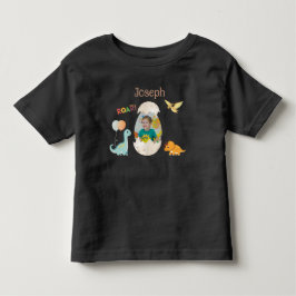 Dinosaur Födelsedags Outfit för Småbarn - Anpassat T Shirt