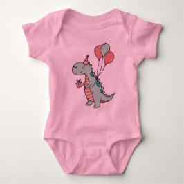 Dinosaur-födelsedagsdesign för Tecknad T Shirt