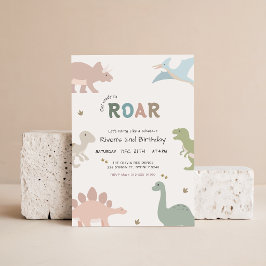 Dinosaur Födelsedagsfest Bebis Barn 2-årsdag Inbjudningar