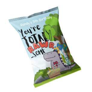 Dinosaur födelsedagsfest Chipspåse Omslag Favorite Anteckningsblock