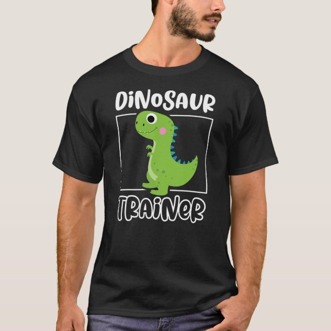Dinosaur födelsedagsfest Dinosaurie säkerhet T Rex T Shirt (Framsida)