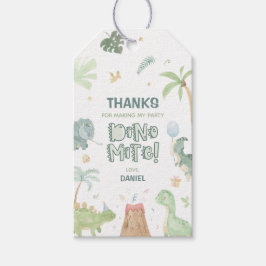 Dinosaur födelsedagsfest Förmån Taggar Presentetikett