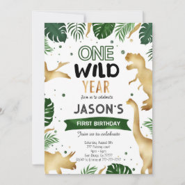 Dinosaur-Födelsedagsfest Inbjudningar