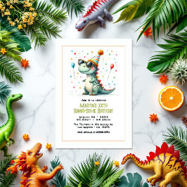 Dinosaur-Födelsedagsfest Inbjudningar