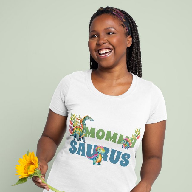 Dinosaur Födelsedagsfest Mamma Saurus Cute Mor T Shirt (Skapare uppladdad)