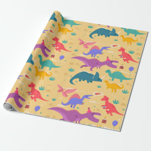Dinosaur-Födelsedagsfest Presentpapper