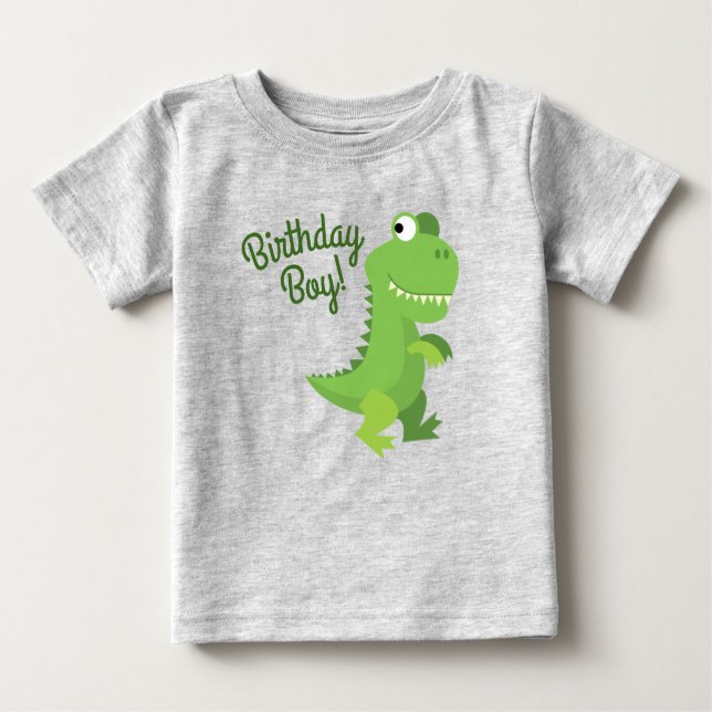Dinosaur-Födelsedagsfest T Shirt (Framsida)
