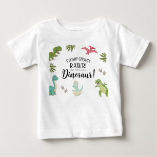 Dinosaur Födelsedagsfest T Shirt