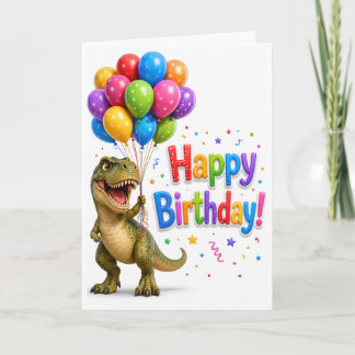 dinosaur födelsedagsgratulation kort