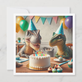 Dinosaur-födelsedagsinbjudan, för partysaurus inbjudningar