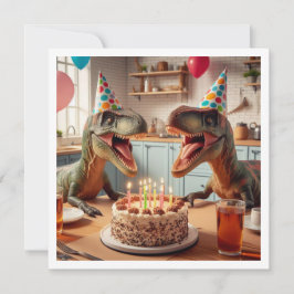 Dinosaur-födelsedagsinbjudan, Velociraptor Inbjudningar