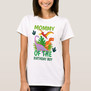 Dinosaur födelsedagskalv för mamma-kvinnor t shirt