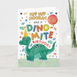 Dinosaur-födelsedagskort | Utskrivbart dinosauriek Inbjudan