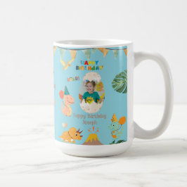 Dinosaur Födelsedagsmugg Present – Anpassat Namn & Kaffemugg