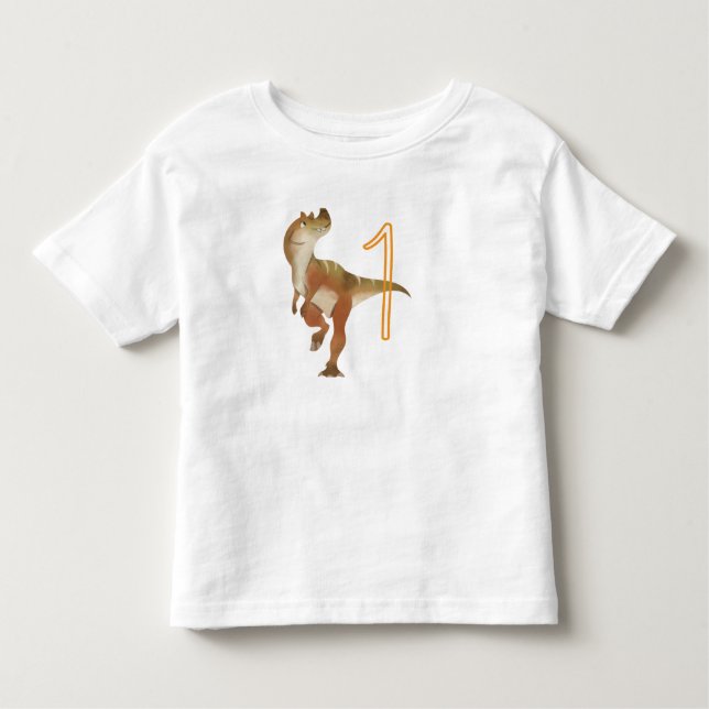 Dinosaur-födelsepojke T Shirt (Framsida)