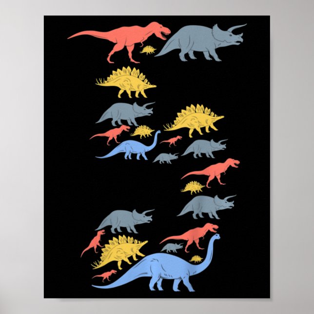Dinosaur för barn 5-års födelsedag För 5-åriga fli Poster (Framsidan)