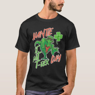 Dinosaur för dosering till Auntie St Pat Trex- dag T Shirt