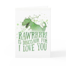 Dinosaur för "I kärlek you"