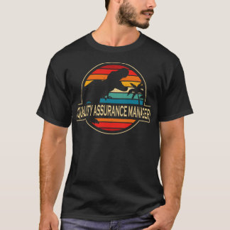 Dinosaur för kvalitetssäkringshanteraren t shirt