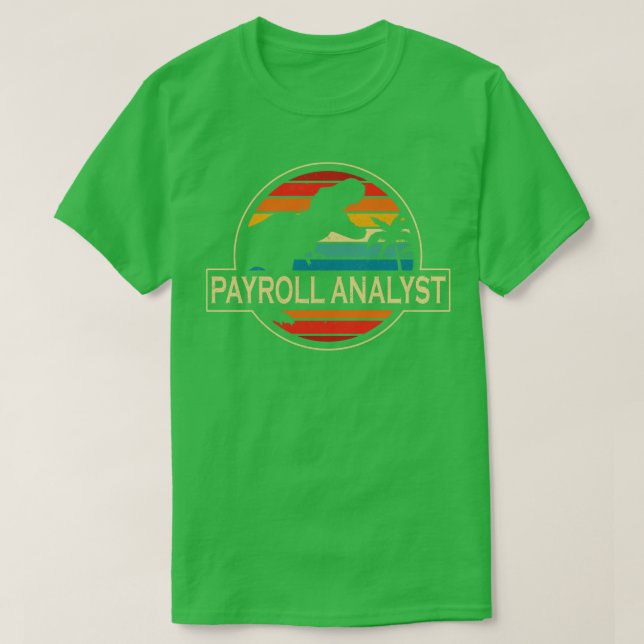 Dinosaur för löneanalys t shirt (Design framsida)