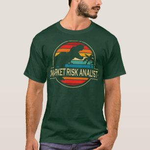 Dinosaur för marknadsriskanalys t shirt