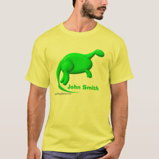 Dinosaur för monogrammärkning t-shirt