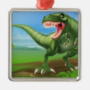 Dinosaur för T Rex Julgransprydnad Metall