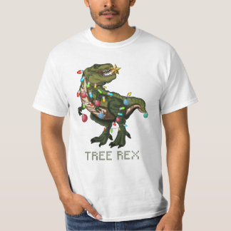 Dinosaur för trädRex jul T Shirt