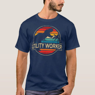 Dinosaur för Utility Worker T Shirt