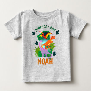 Dinosaur första födelsedag småbarn tshirts