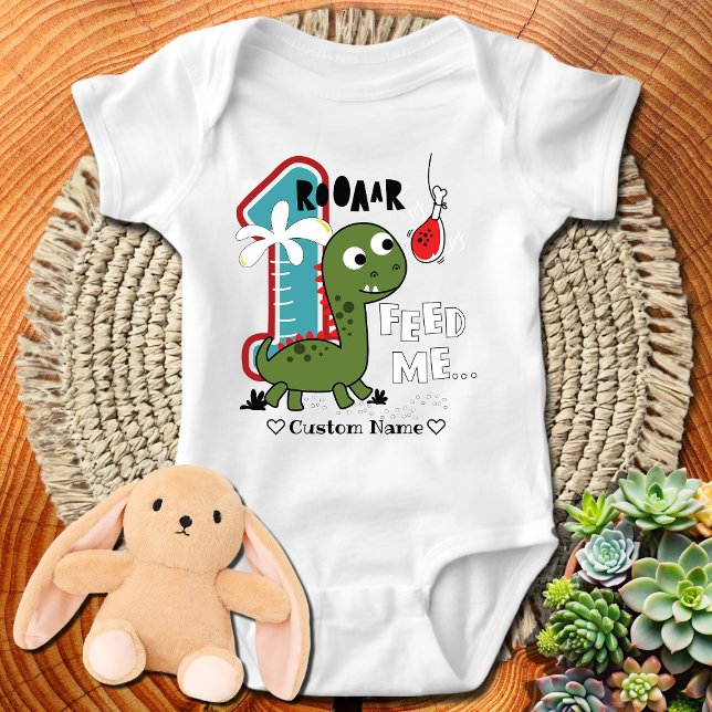 Dinosaur Första Födelsedagsfesten T Shirt (Skapare uppladdad)
