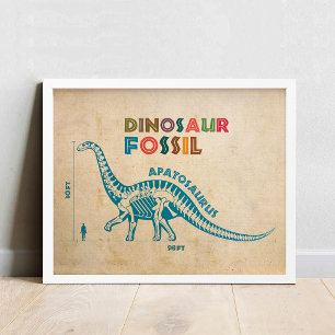 Dinosaur Fossil 6 Affisch