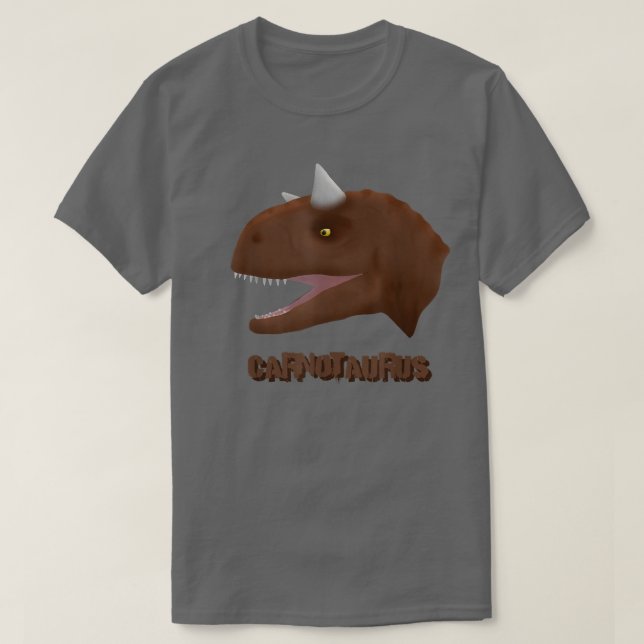 Dinosaur Fossil Skeleton Carnotaurus T-Shirt (Design framsida)