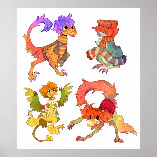 Dinosaur Fraggle Sten Poster (Framsidan)