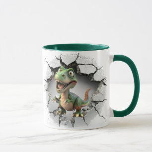 Dinosaur från en grotta mugg
