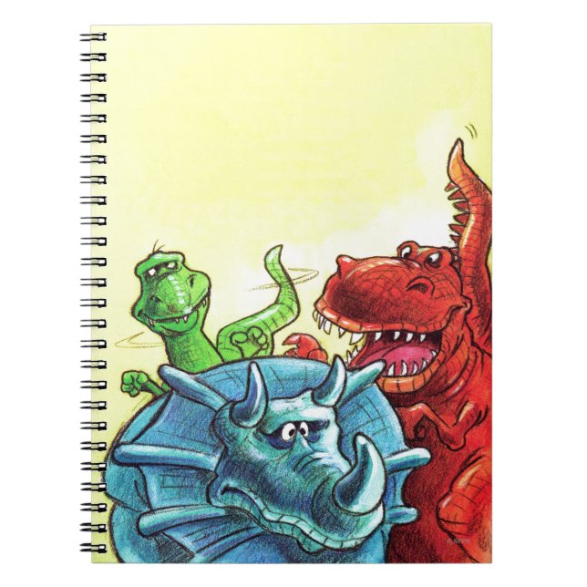 Dinosaur Friends Anteckningsbok (Framsidan)