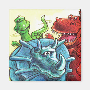 Dinosaur Friends Magnet