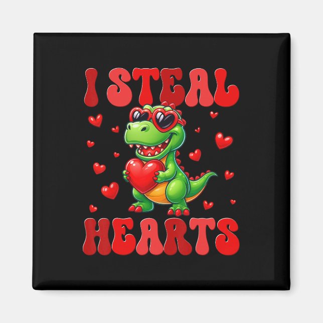Dinosaur Frolf Spelare Present T Rex Golfare Dino  Magnet (Framsidan)
