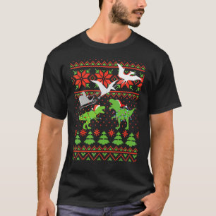 Dinosaur ful jultröja för barn t shirt