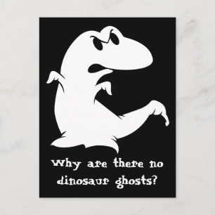 Dinosaur Ghost Vykort