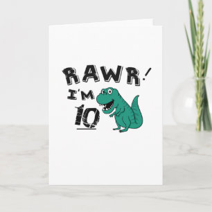 Dinosaur Gift på 10 år gamla pojkar Kort