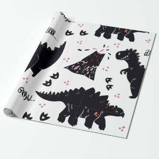 Dinosaur Gift Wrapping Papper Presentpapper