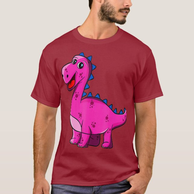 Dinosaur Gifts Rosa Dinosaurs for Girls Dino T Shirt (Framsida)